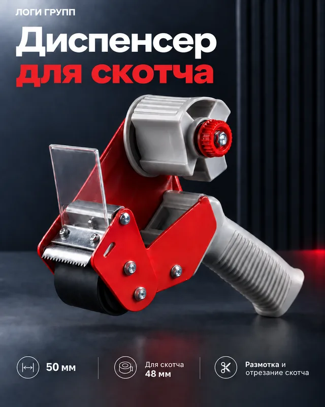 Диспенсер для упаковочного скотча 50 мм