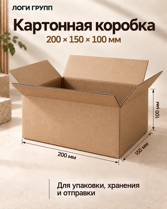 Гофрокороб 200 × 150 × 100 мм