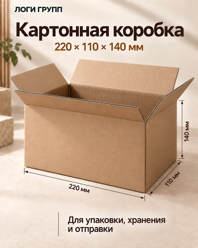 Гофрокороб 220 × 110 × 140 мм