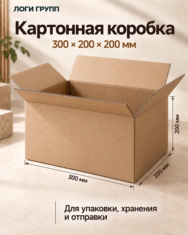 Гофрокороб 300 × 200 × 200 мм