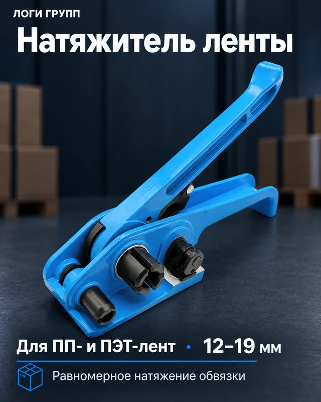 Натяжное устройство для ПП- и ПЭТ-лент 12–19 мм