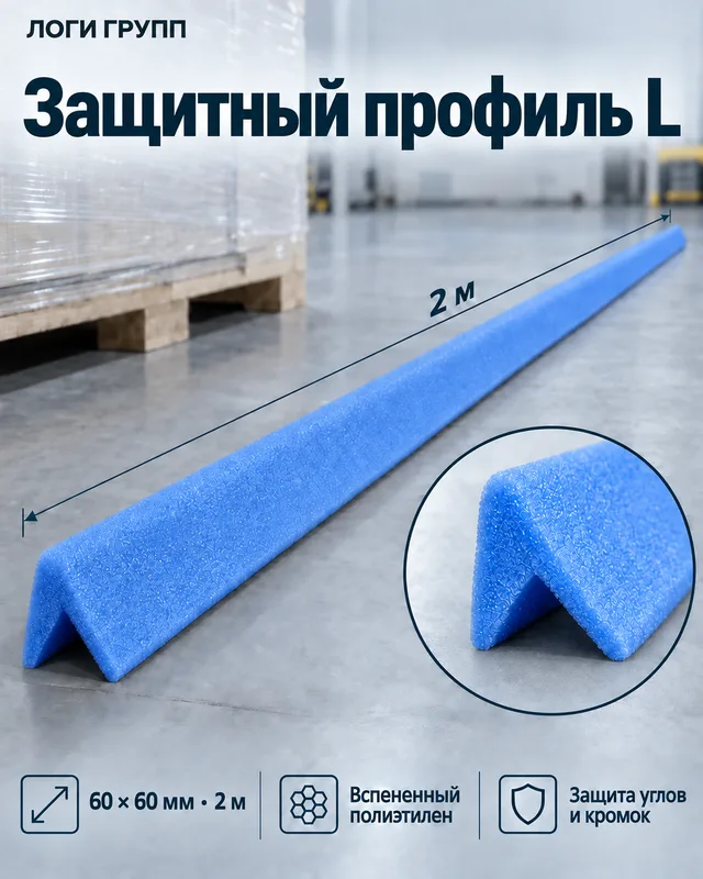 Защитный профиль из вспененного полиэтилена L 60 × 60 мм, 2 м